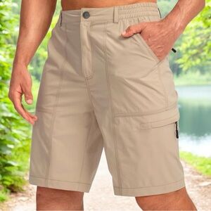 Viodia Men’s Khaki Cargo Shorts w/Zippers MD